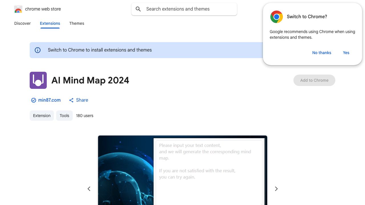 AI Mind Map 2024 网站截图
