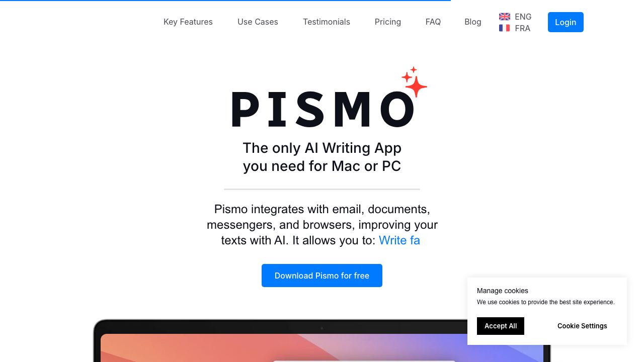 Pismo 网站截图