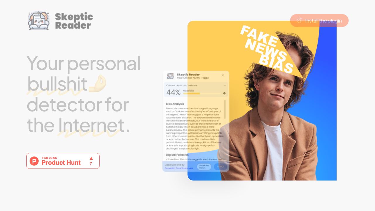 Skeptic Reader 网站截图
