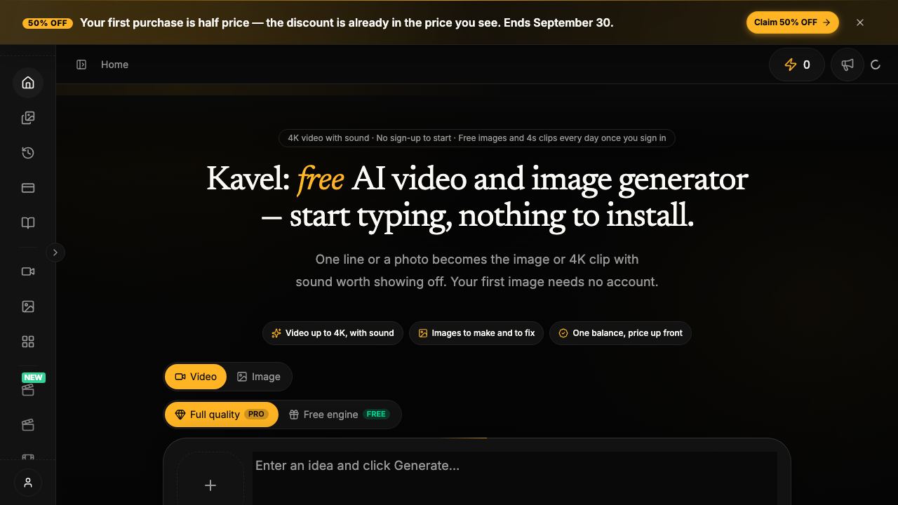 kavel ai 网站截图