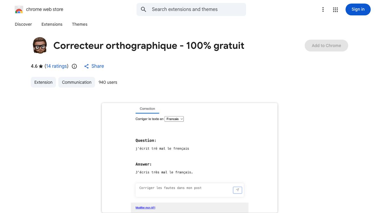 Correcteur d’orthographique - 100% gratuit 网站截图