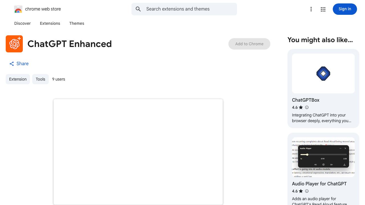 ChatGPT Enhanced 网站截图