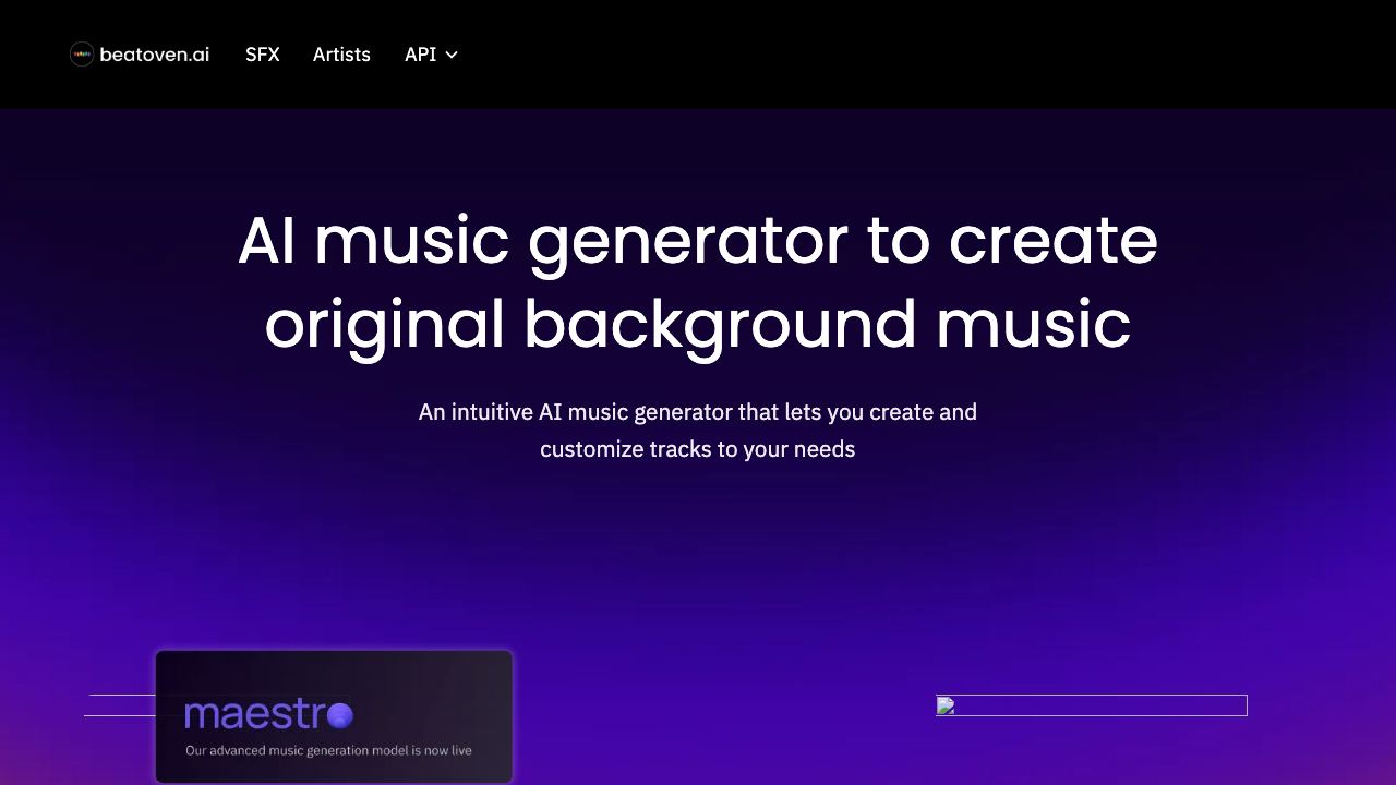 Beatoven.ai 网站截图