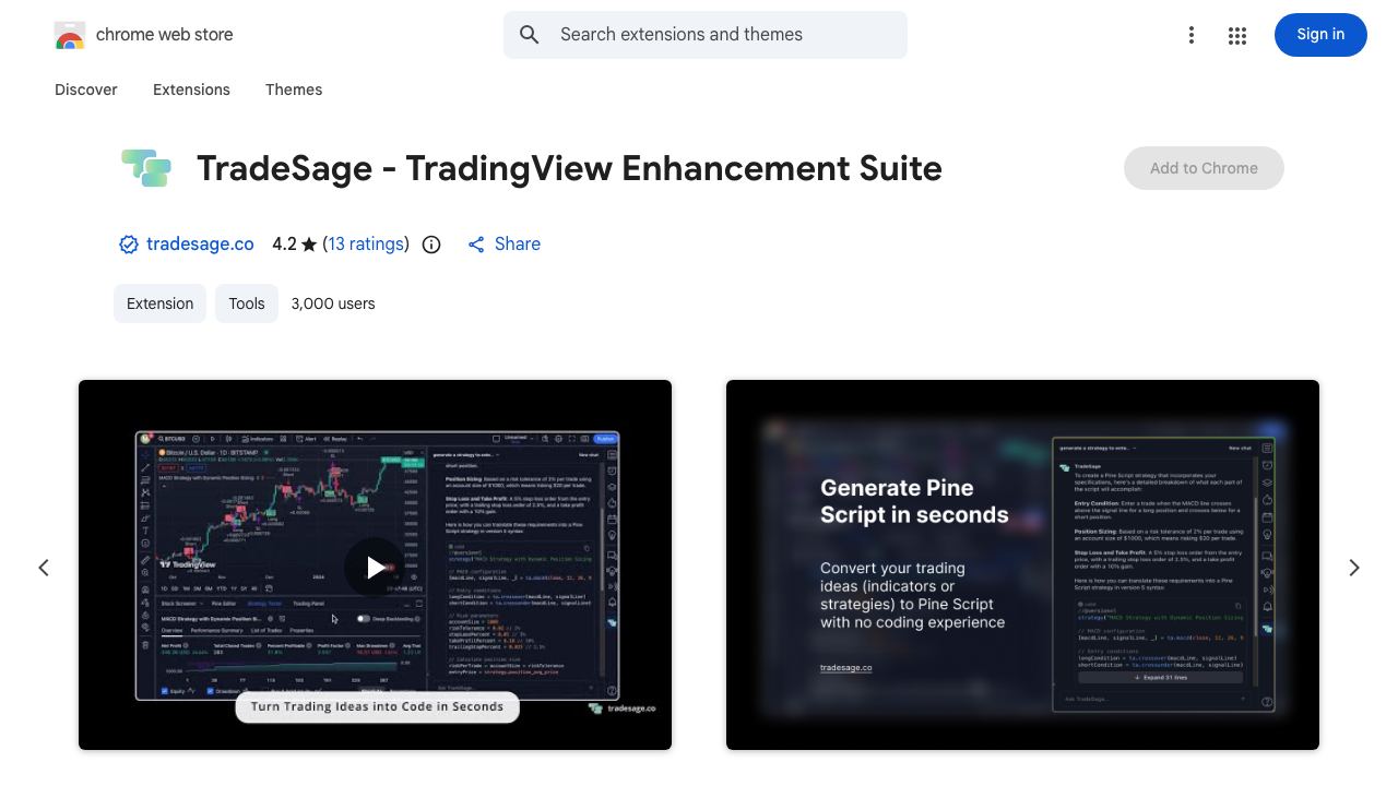 TradeSage - TradingView Enhancement Suite 网站截图