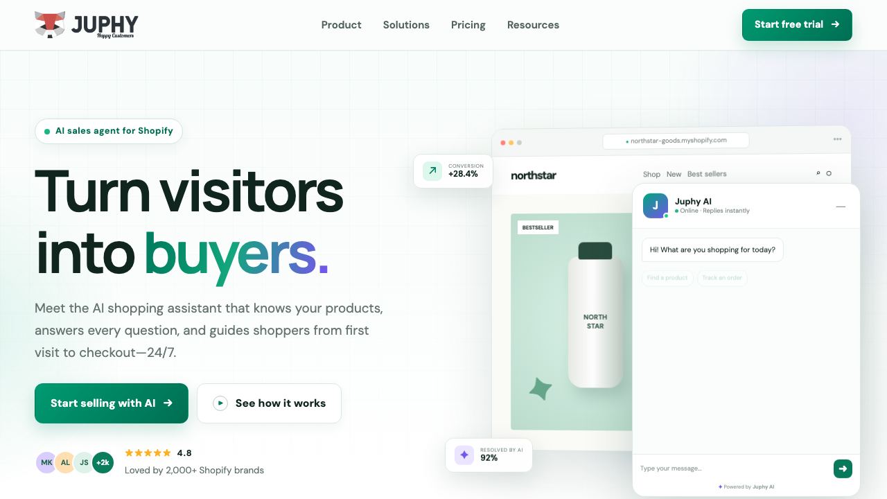 Juphy 3.0 website screenshot