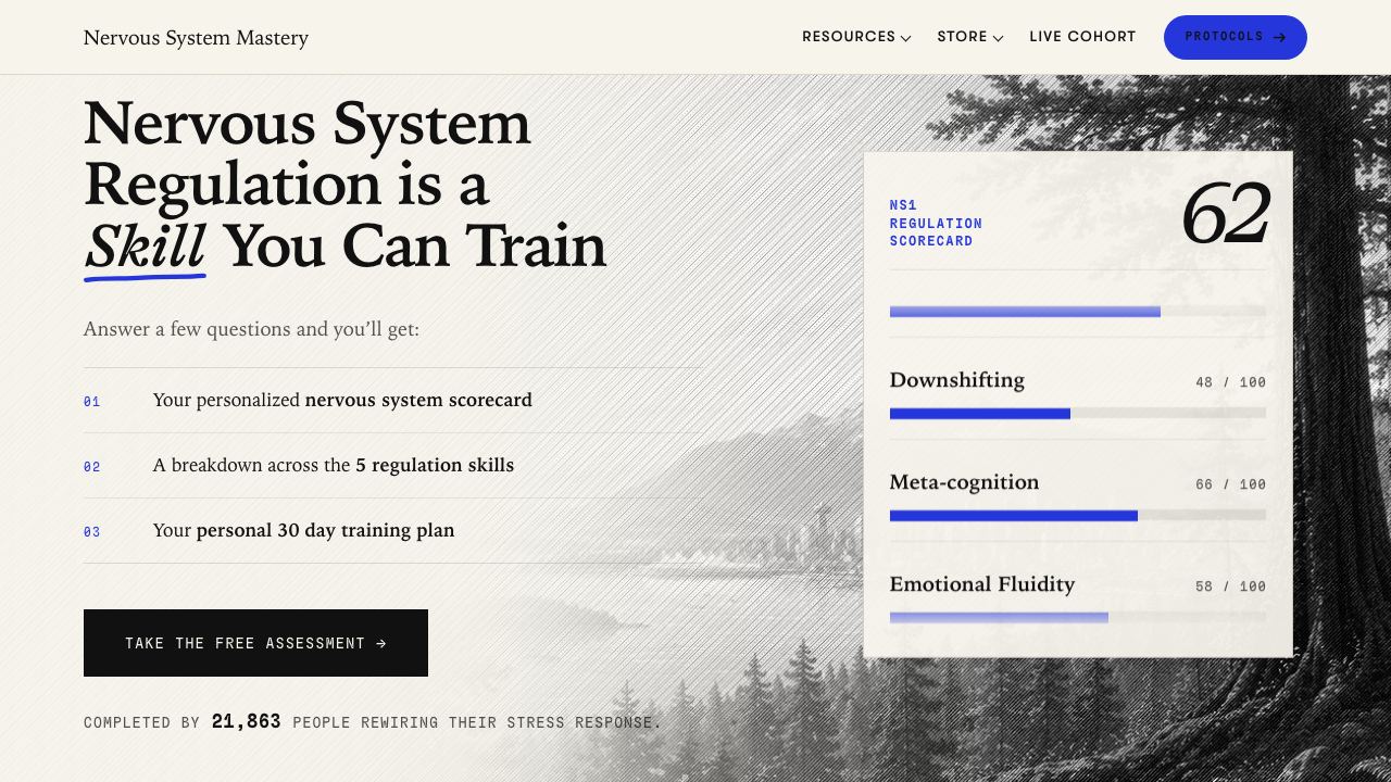 Nervous System Quotient (NSQ) 网站截图
