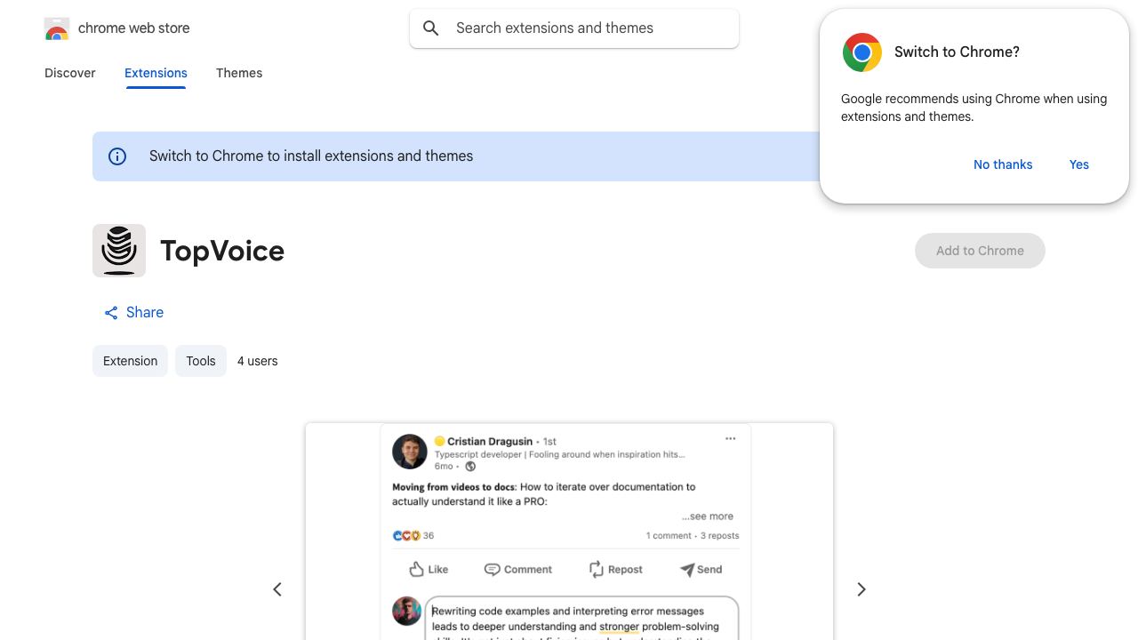 TopVoice 网站截图