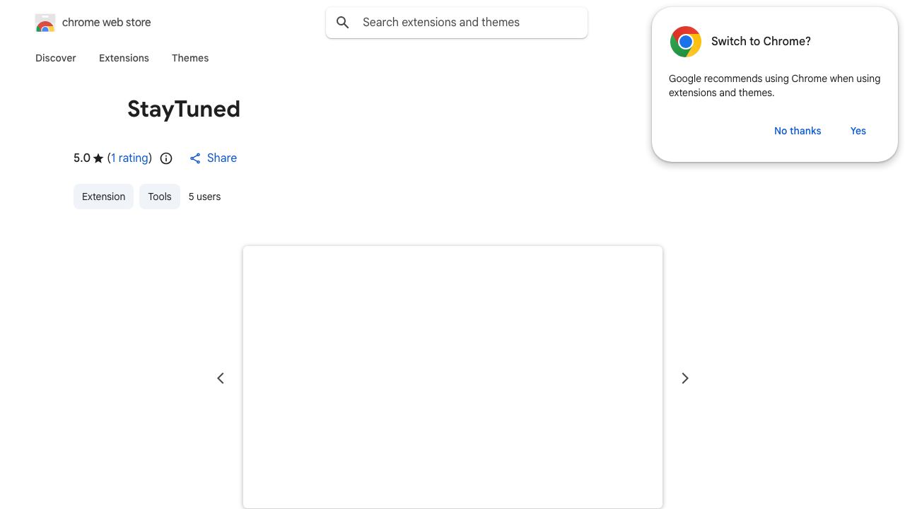 StayTuned 网站截图