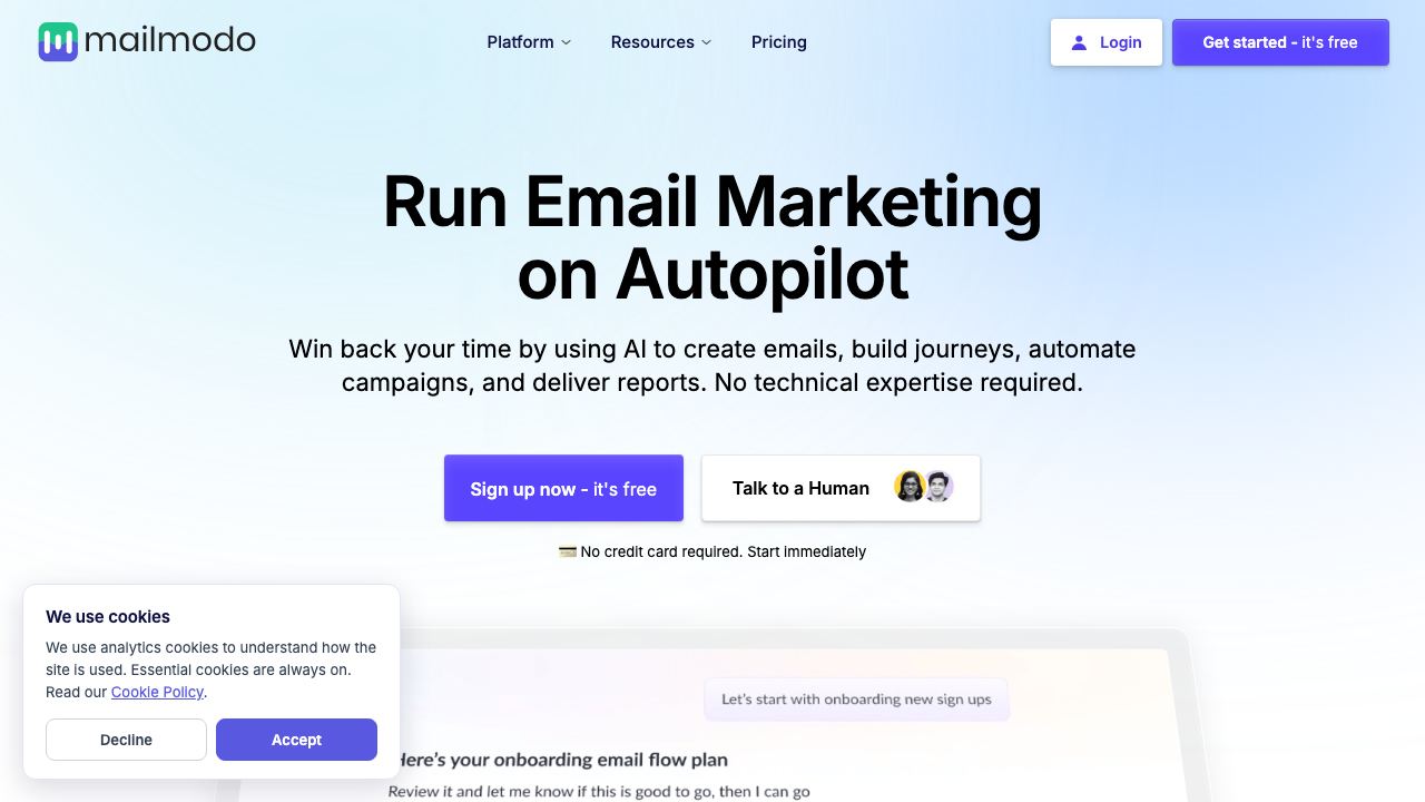 Mailmodo 2.0 (YC S21) 网站截图