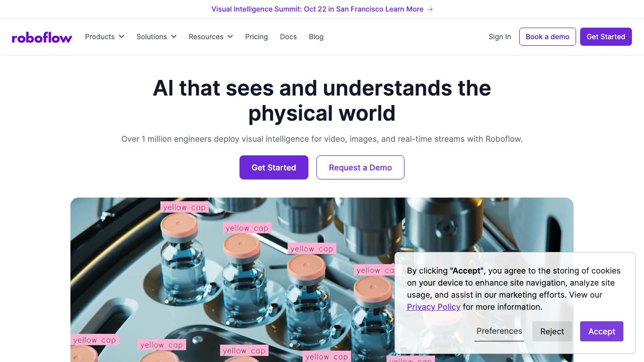 Roboflow website screenshot