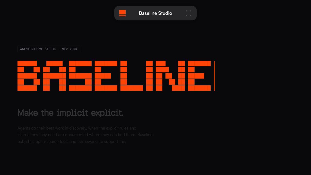 Baseline Core website screenshot
