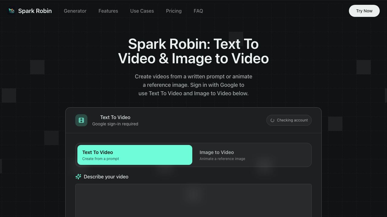 Spark Robin 网站截图