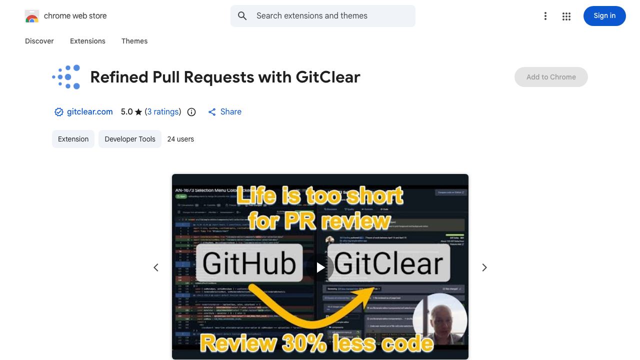 GitClear's CodeCruncher: Your Enhanced Code Review Tool 网站截图
