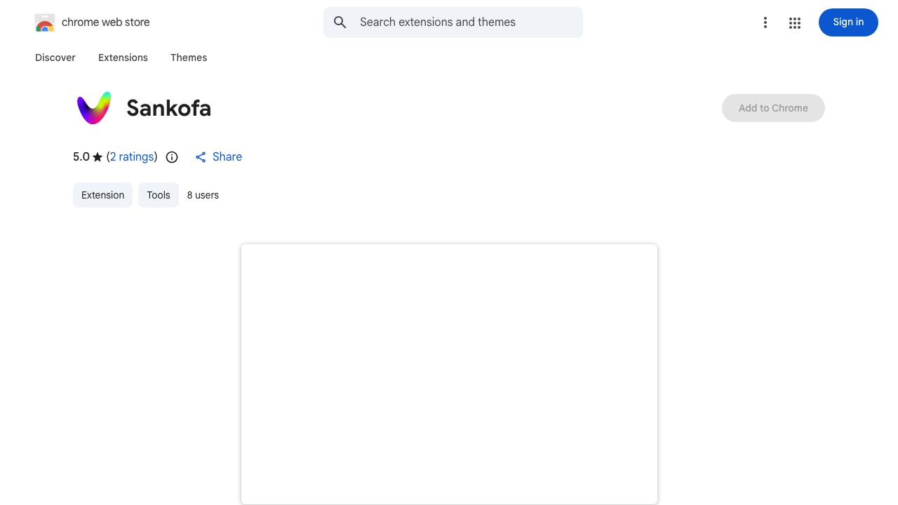 Sankofa 网站截图