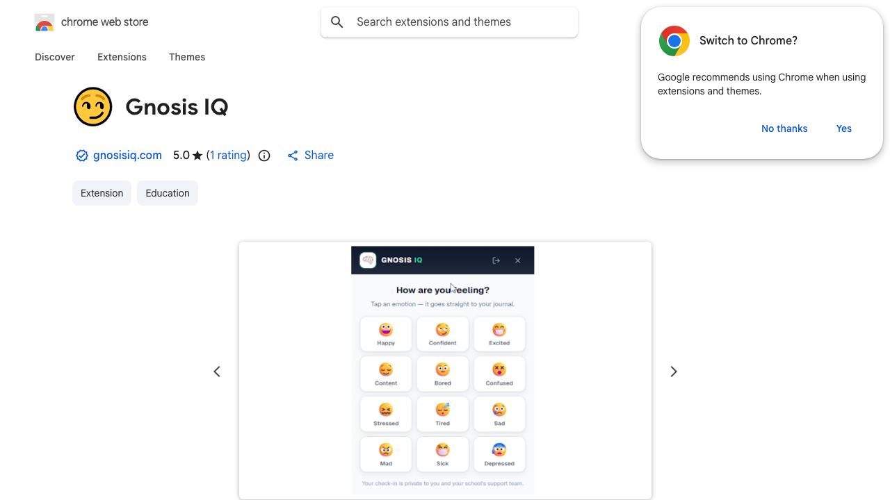 Gnosis IQ 网站截图