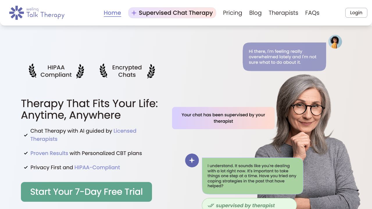 Therapy Talk 网站截图