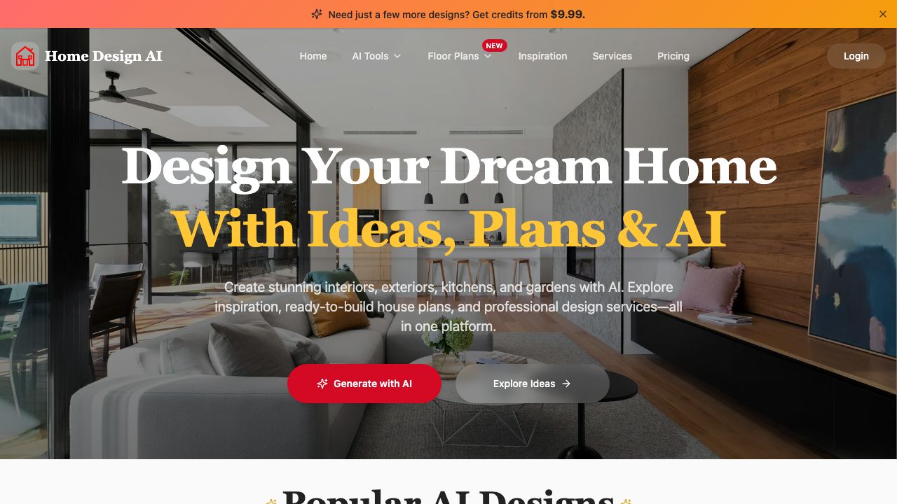 Home Design AI 网站截图