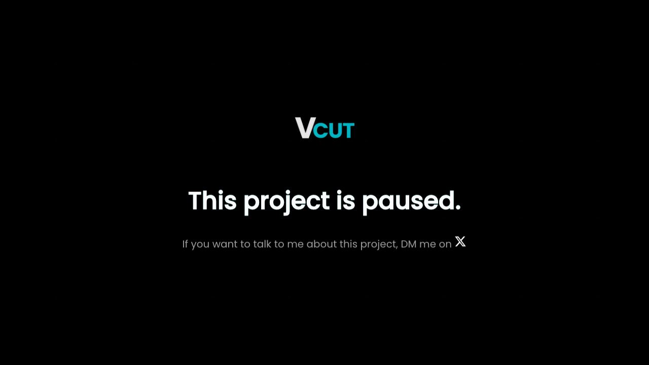VCut website screenshot