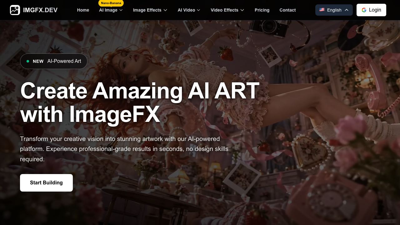ImageFx website screenshot