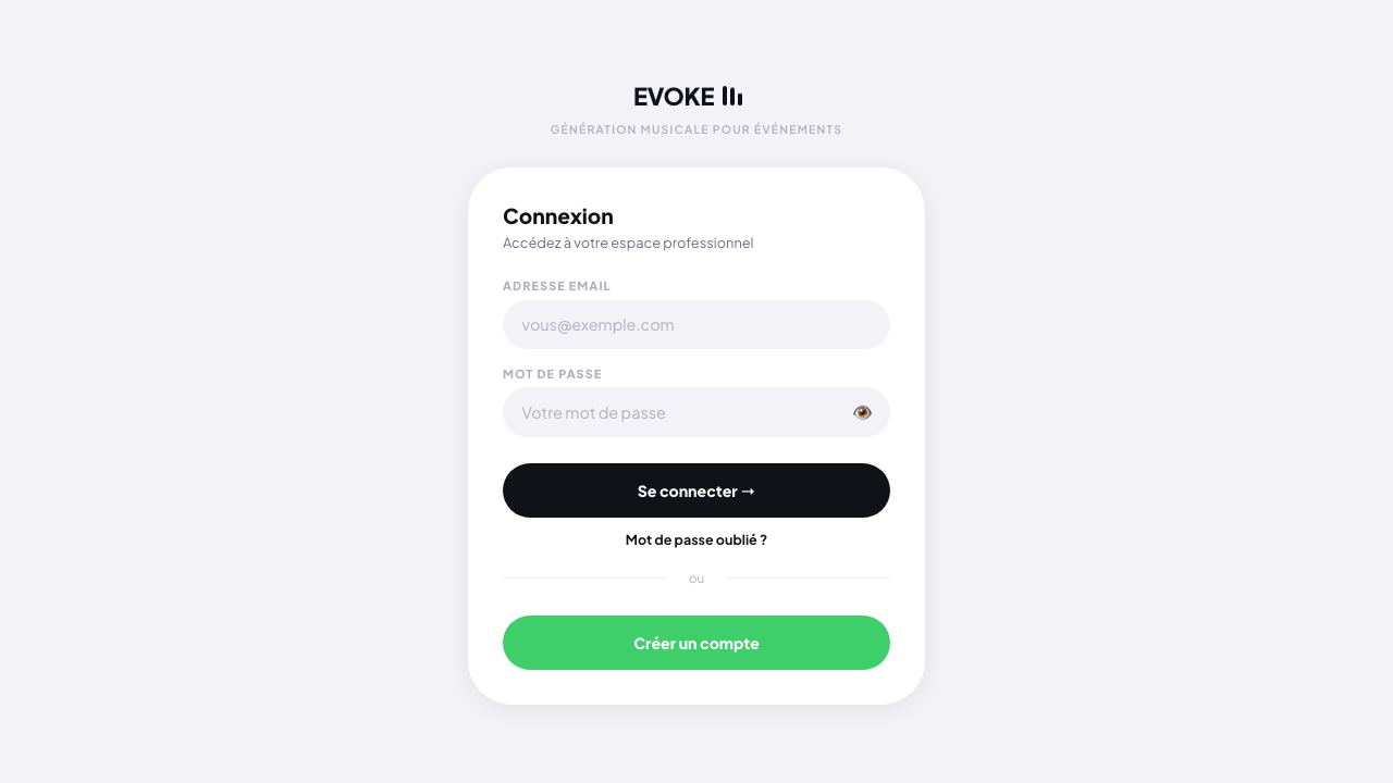 Evoke 网站截图