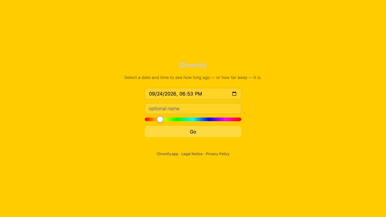 Chronify 网站截图