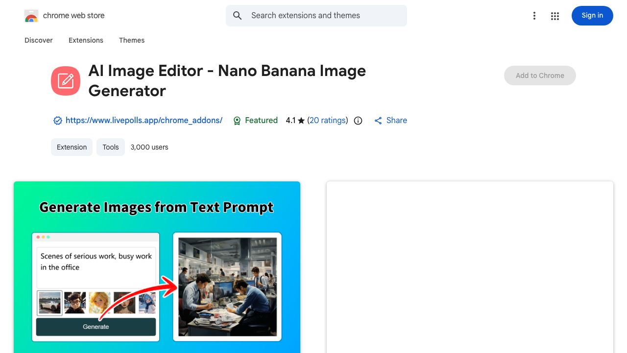 AI Image Editor 网站截图