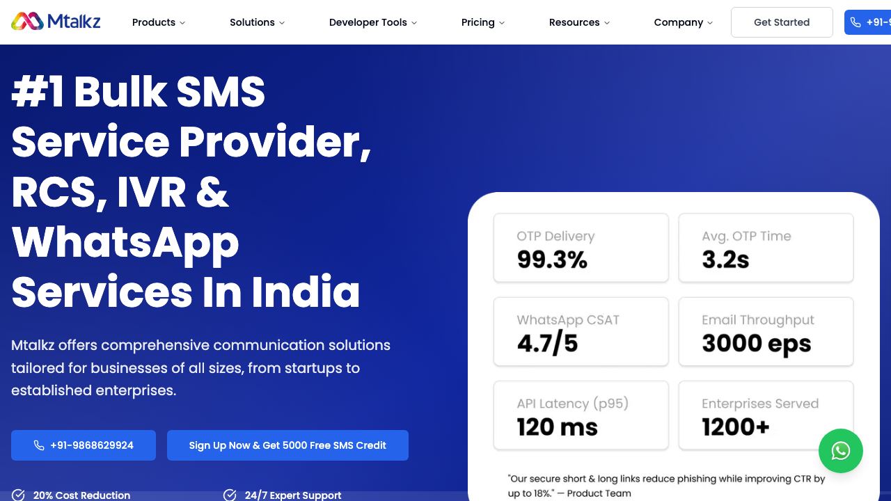Omnichannel CPaaS Solution 网站截图