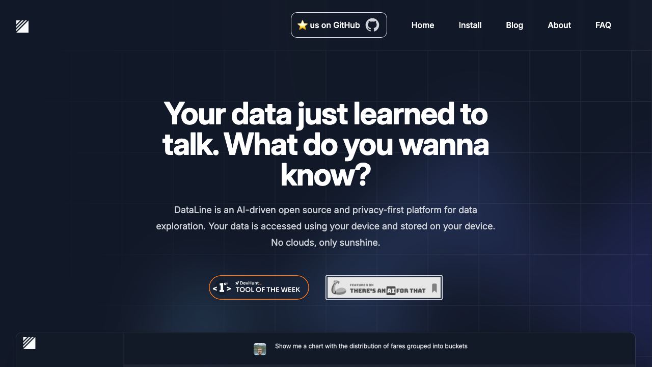 DataLine 网站截图