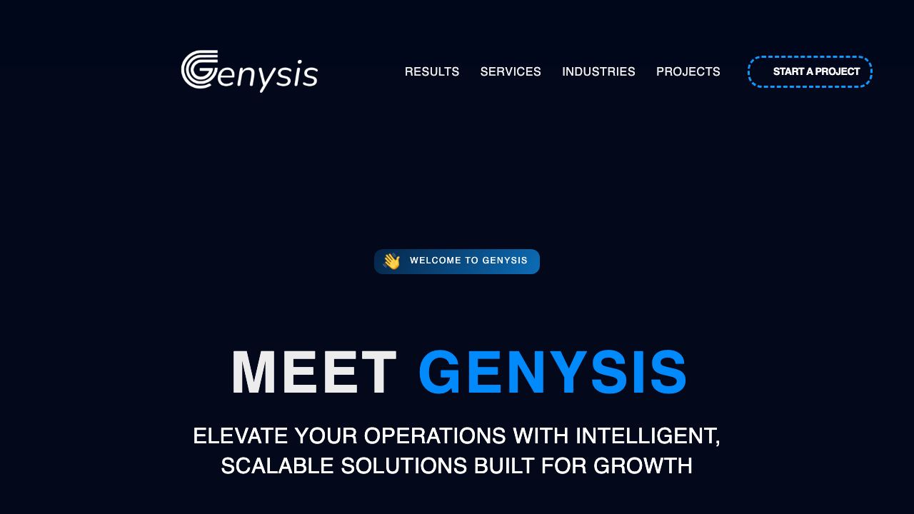 Genysis 网站截图