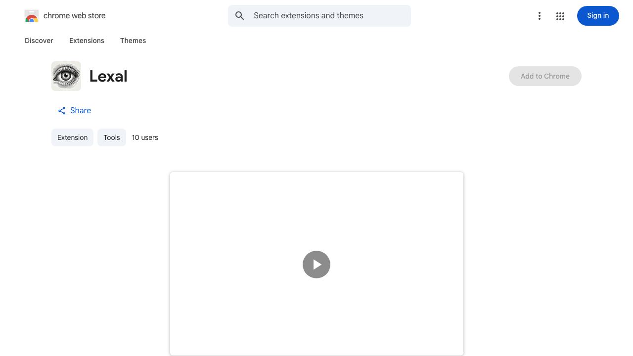 Lexal website screenshot