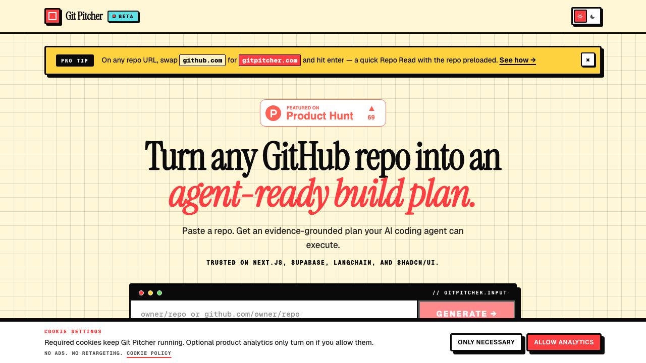 Git Pitcher 网站截图