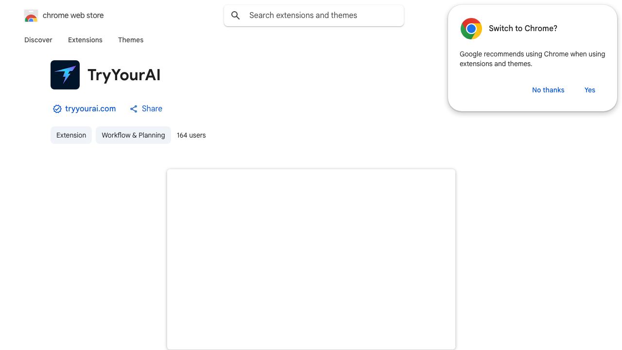 TryYourAI website screenshot
