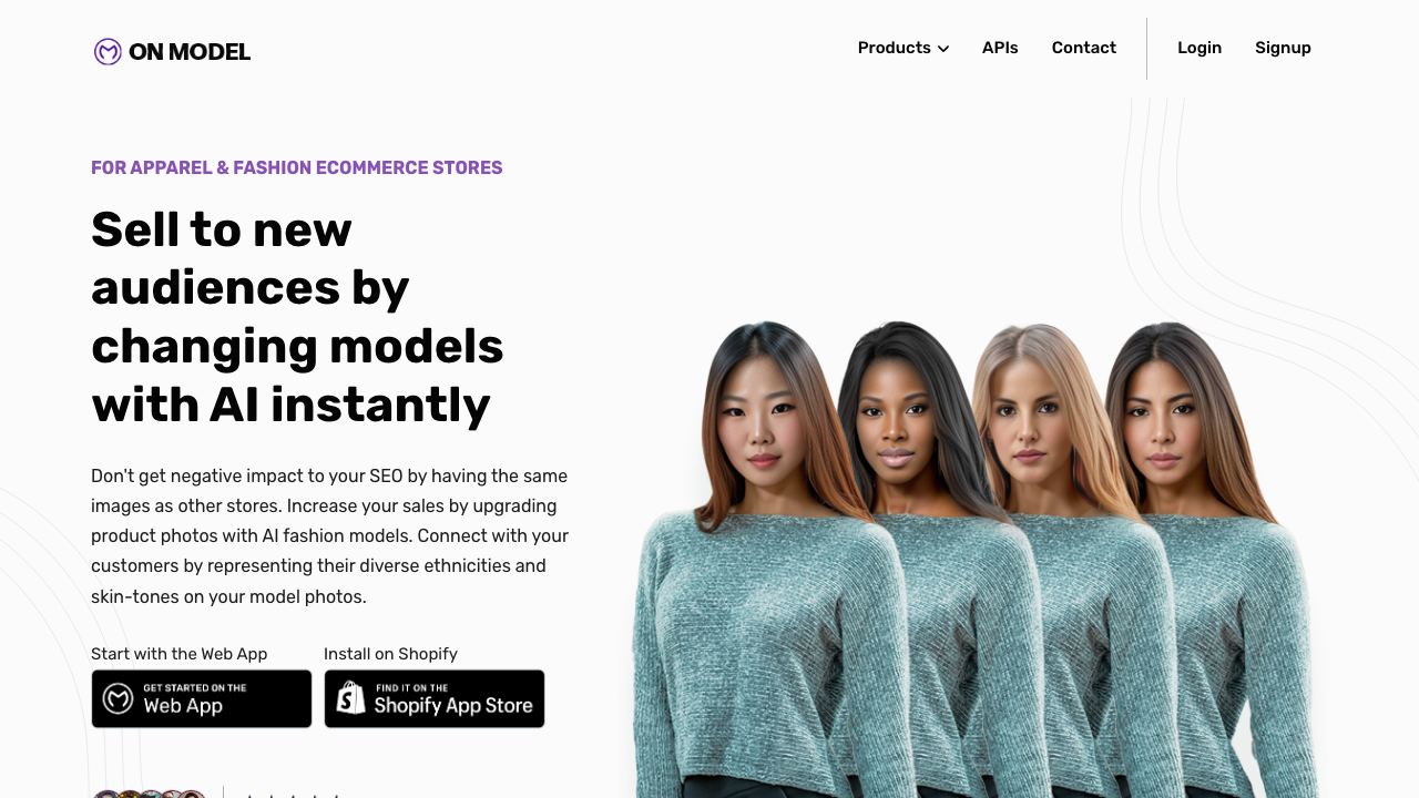 OnModel.ai 网站截图