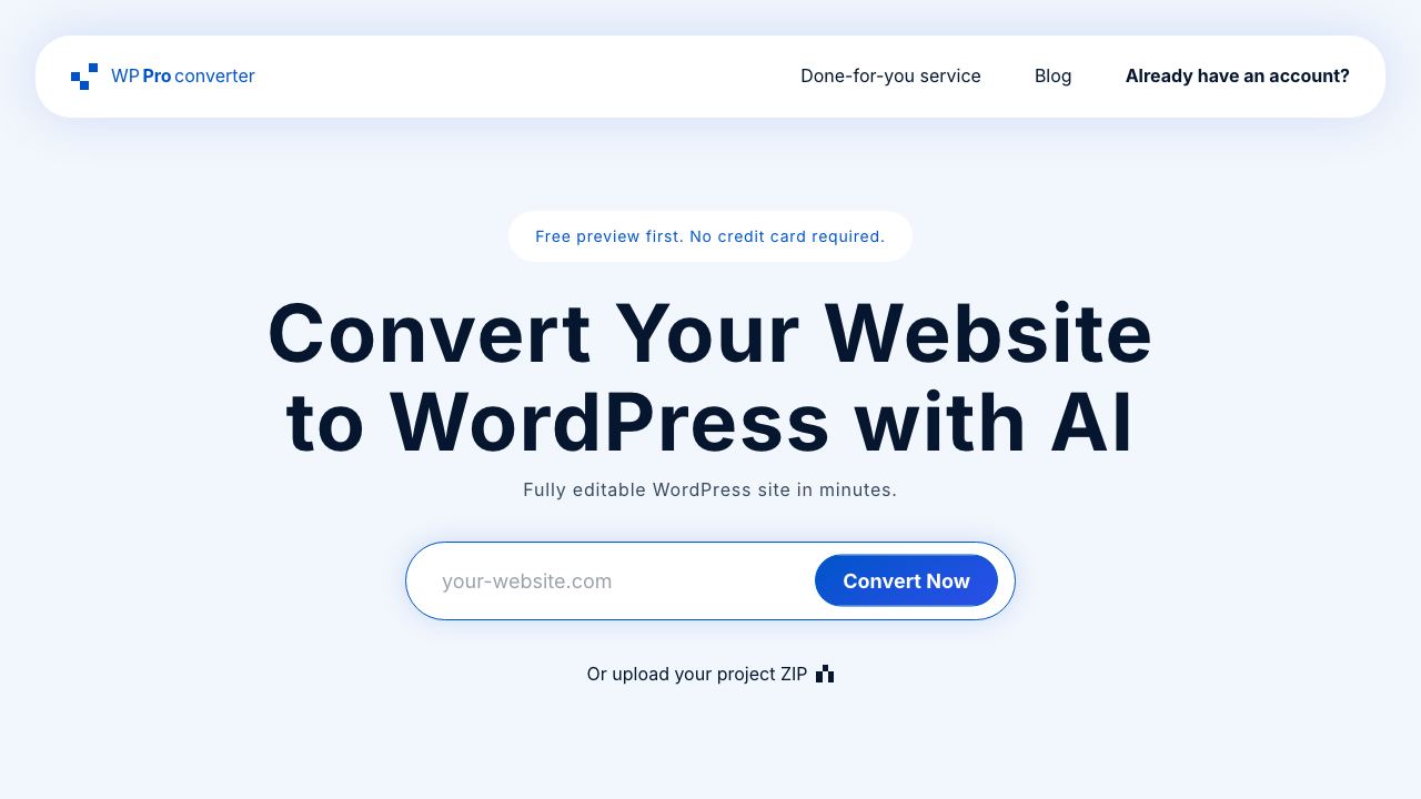 Wordpress Pro Converter 网站截图