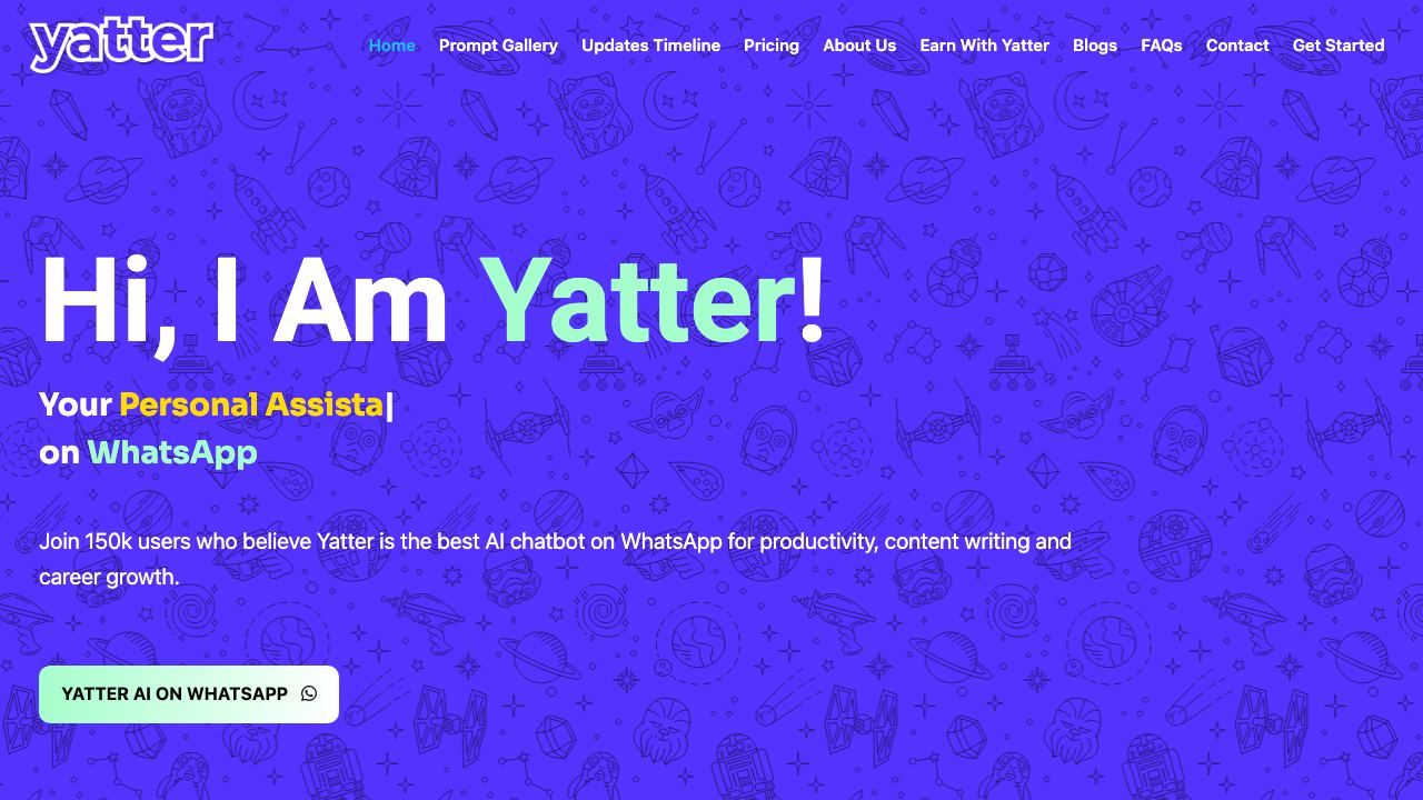 Yatter AI 网站截图
