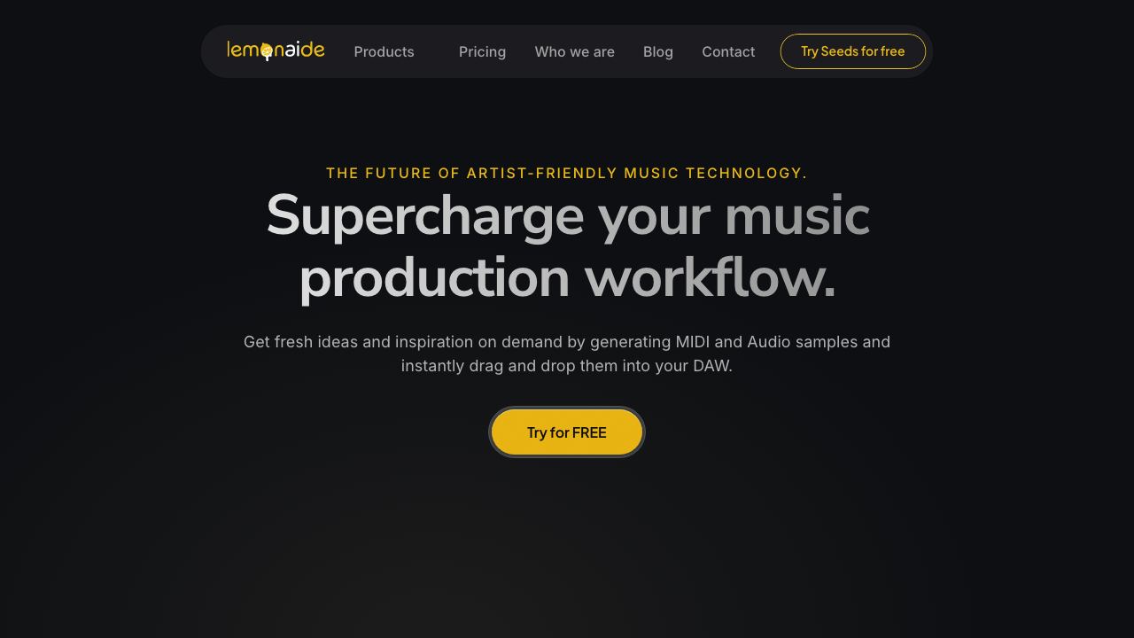 Lemonaid Music 网站截图