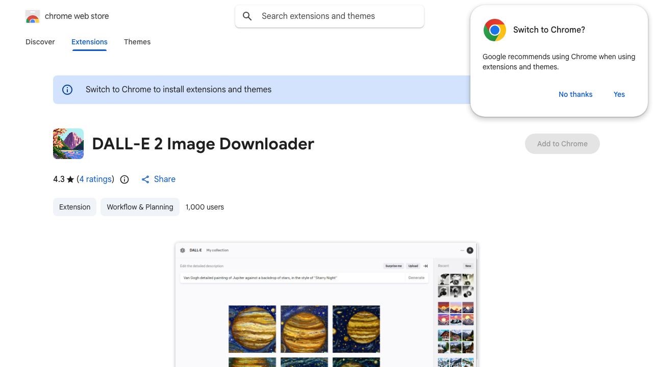 DALL-E 2 Image Downloader 网站截图