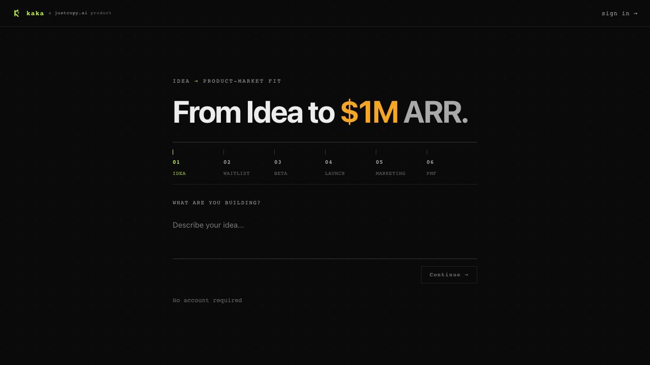 Kaka.ai 网站截图