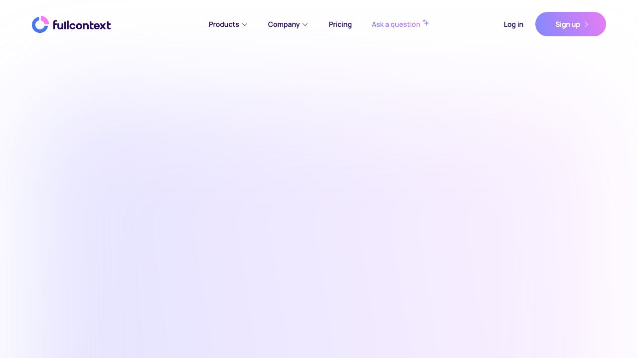 FullContext website screenshot
