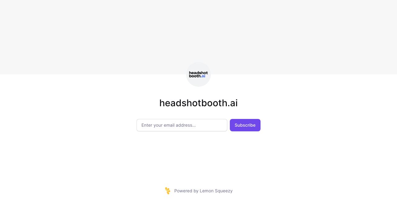 HeadshotBooth 网站截图