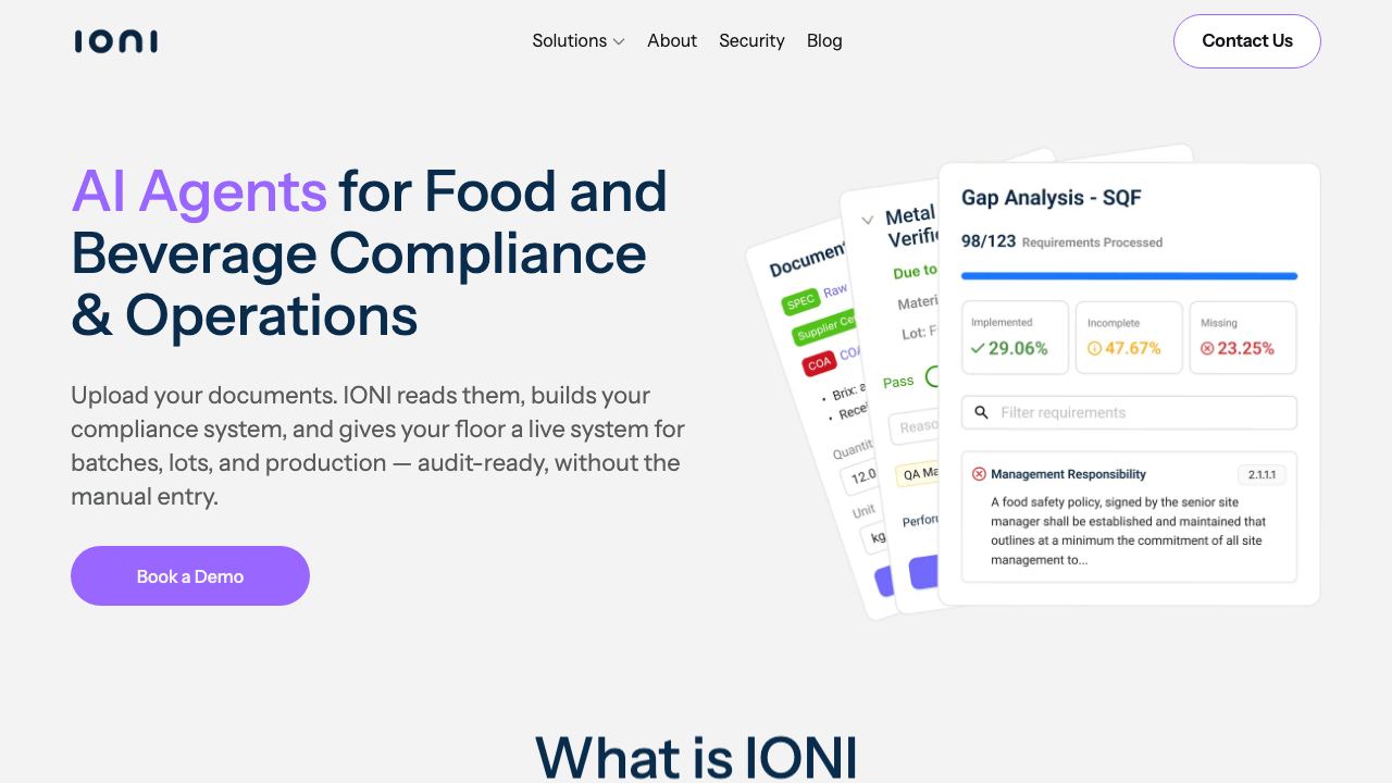 ioni.ai 网站截图