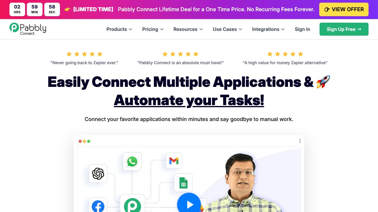 Pabbly Connect 网站截图
