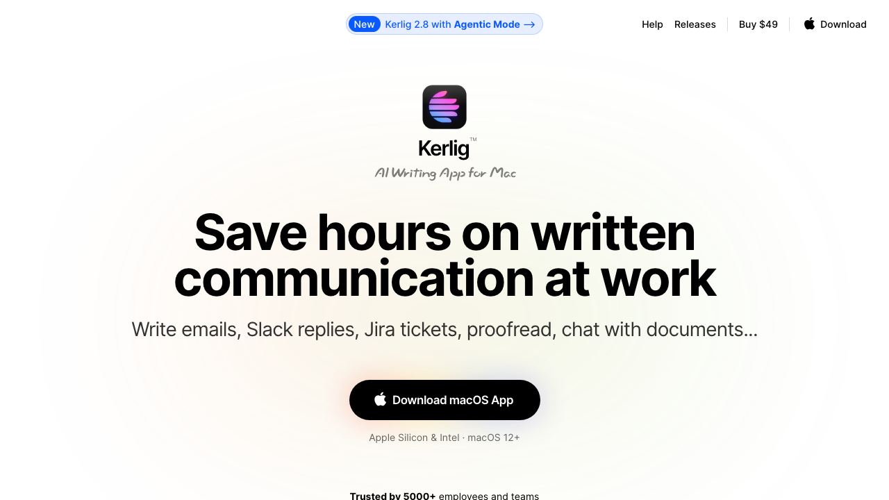 Kerlig 网站截图