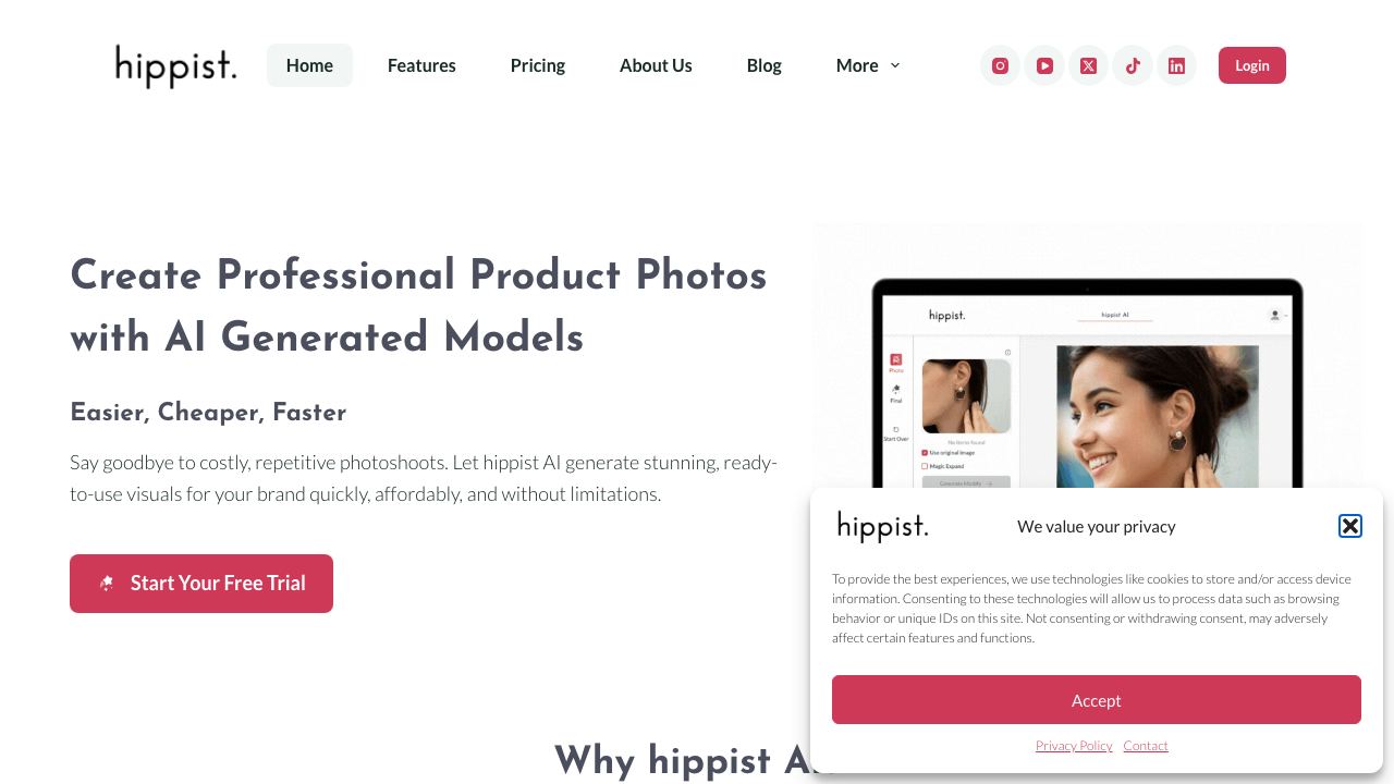 hippist AI 网站截图