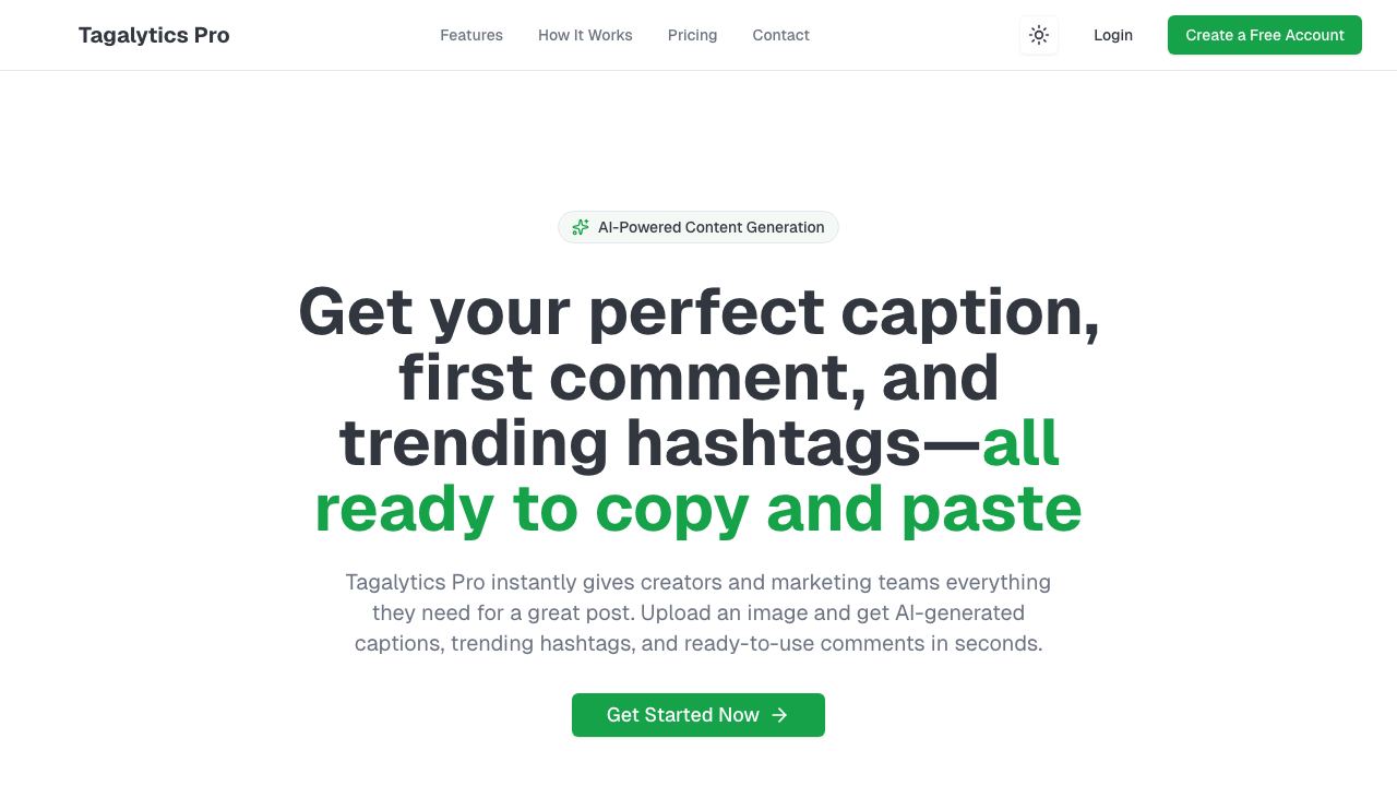Tagalytics Pro 网站截图