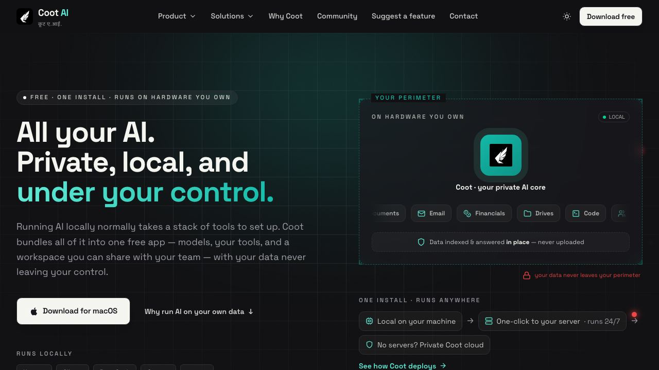 Coot AI 网站截图