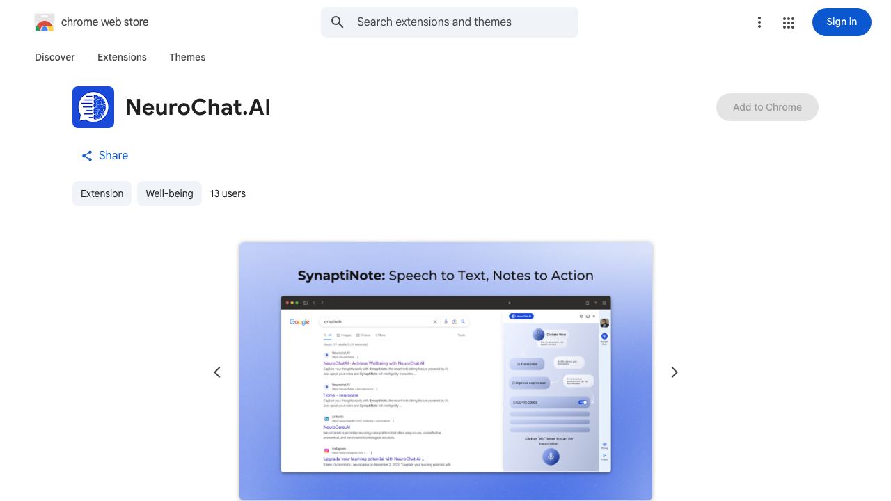 NeuroChat.AI 网站截图