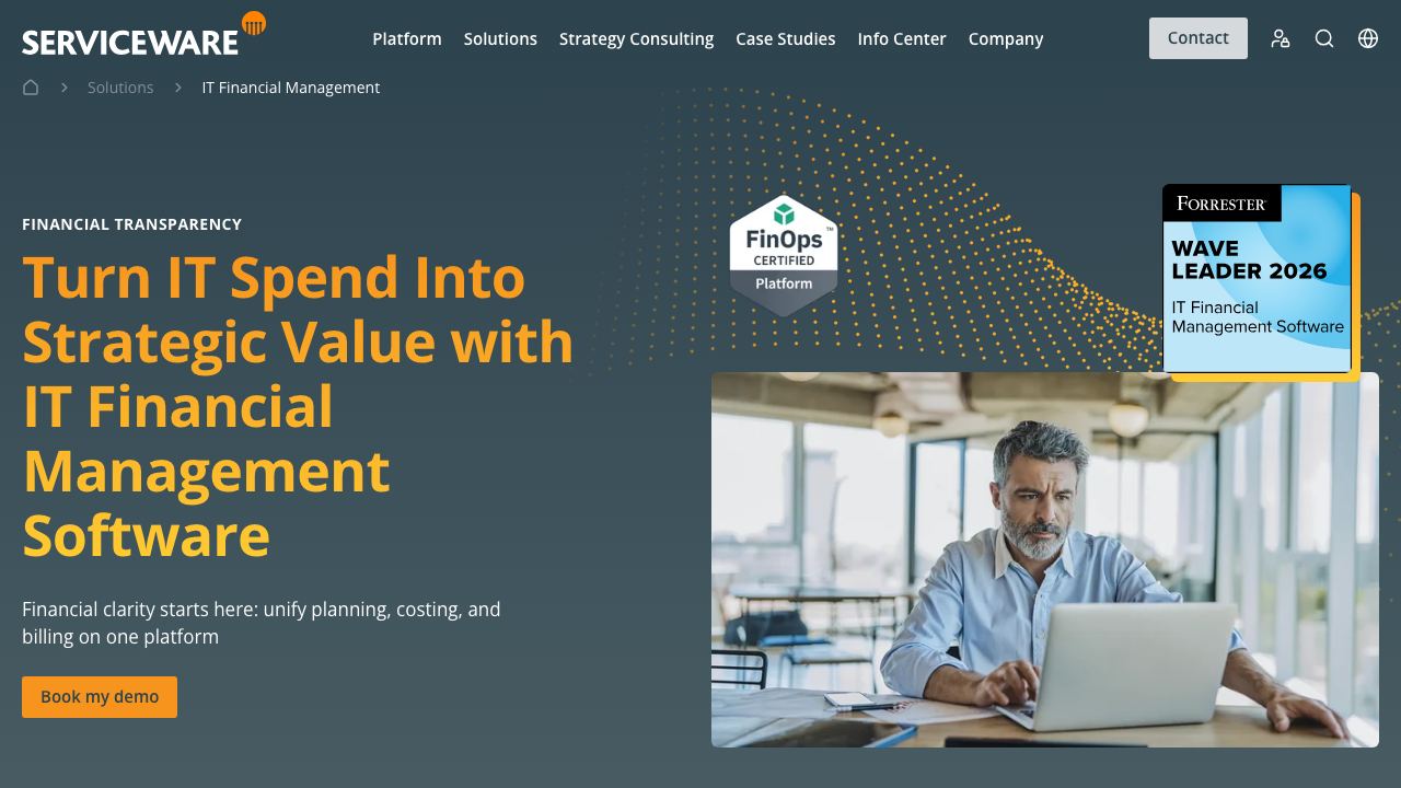 Serviceware Financial 网站截图