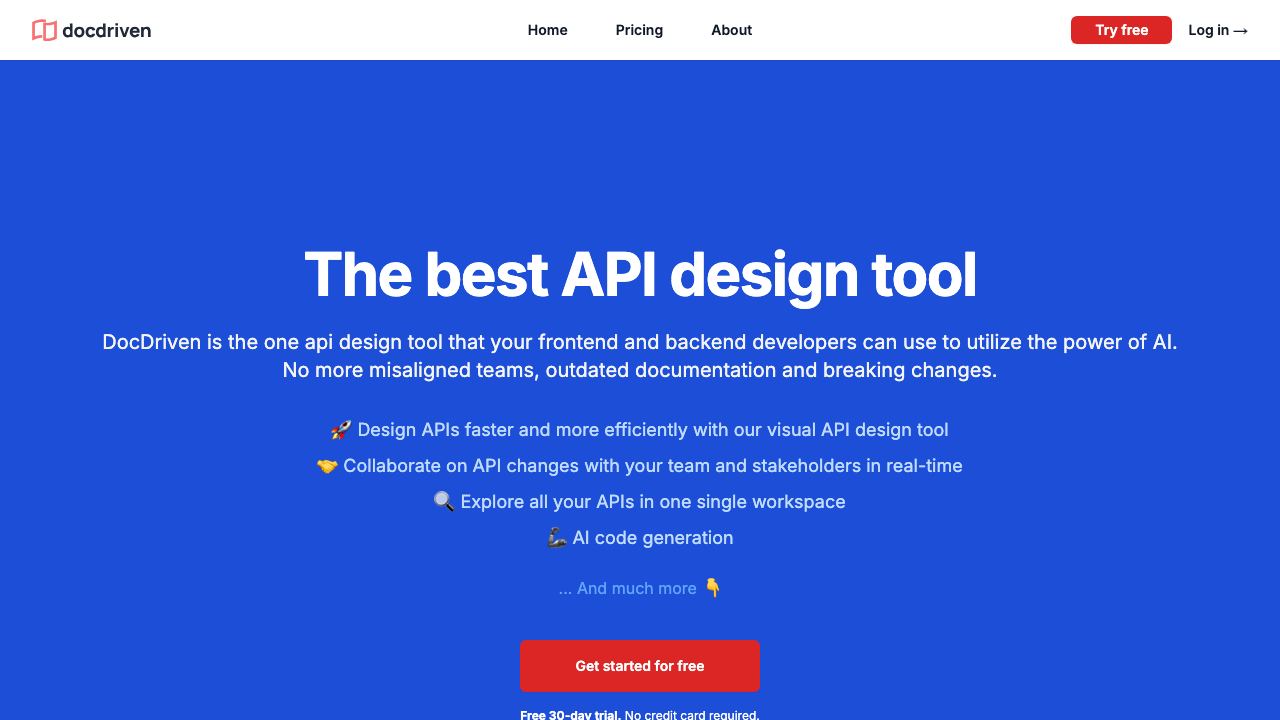 DocDriven website screenshot