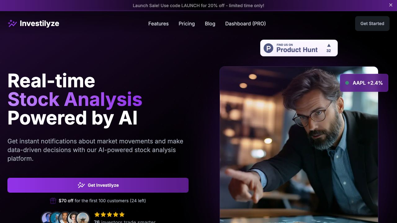 Investilyze 网站截图